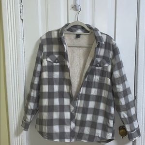 Flannel with fuzzy inside